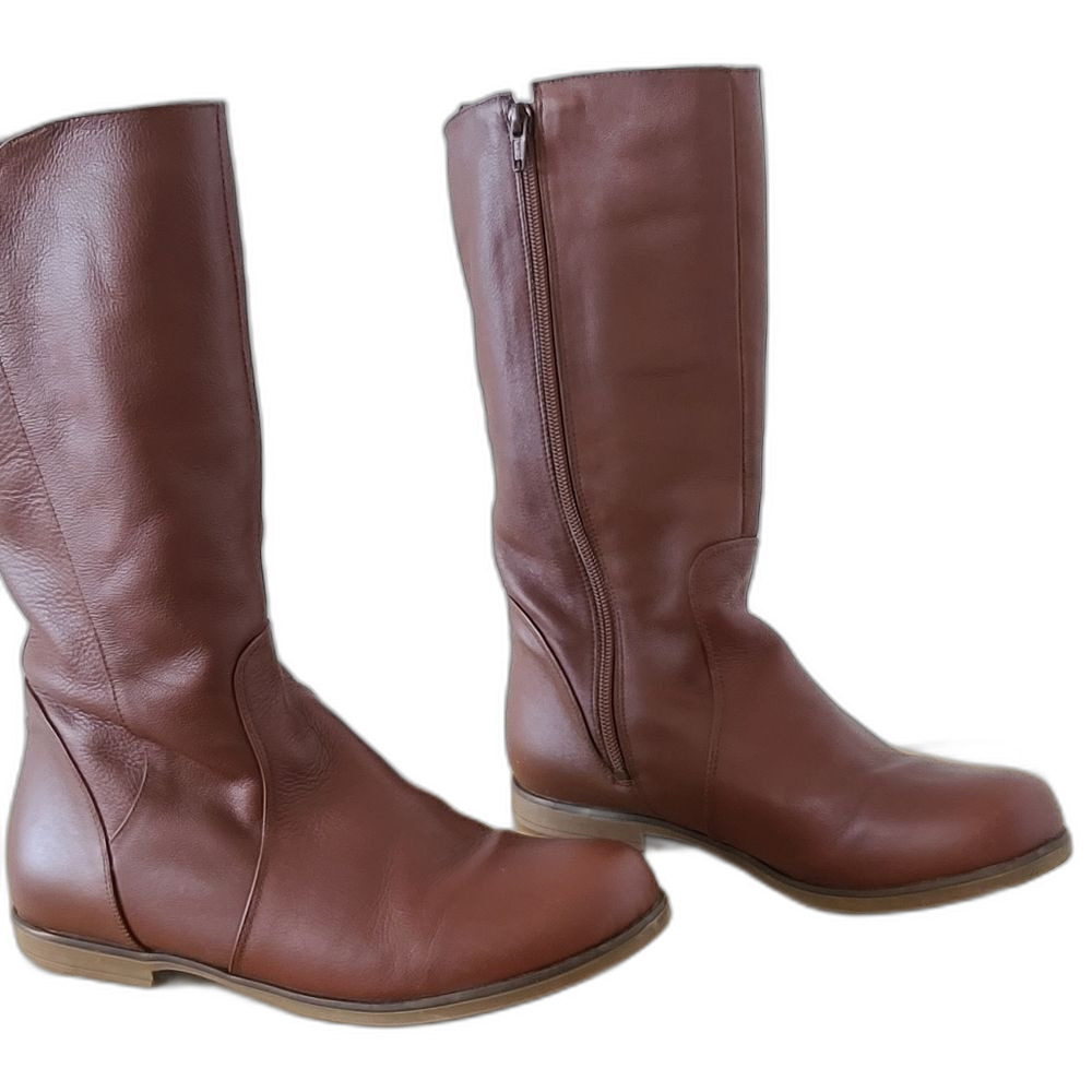 Mussi Leather Camel Tan Brown Riding Boots 7.5 EUC - Picture 3 of 13